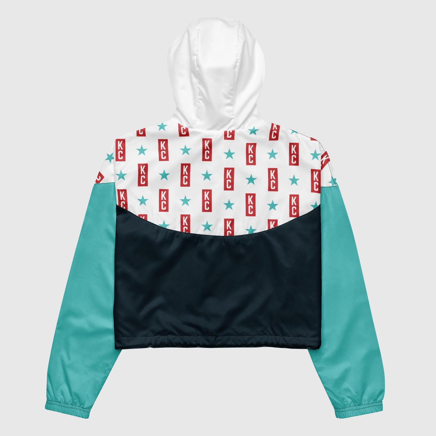 Women’s Color Block KC Current Cropped Windbreaker