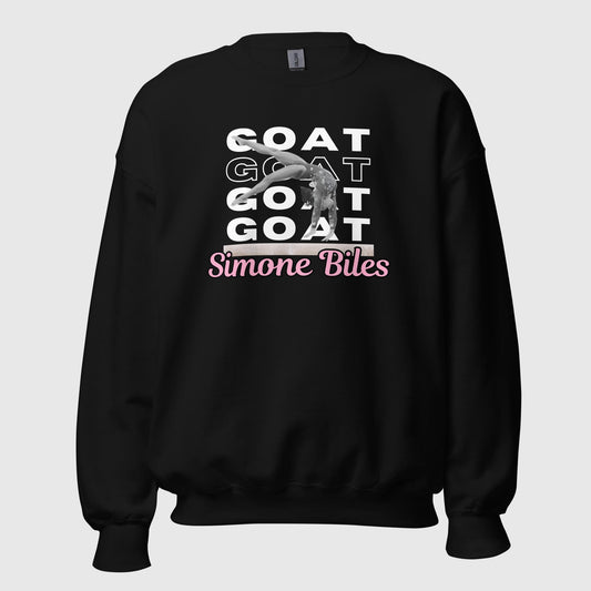 Unisex Simone Biles "GOAT" Crewneck Sweatshirt