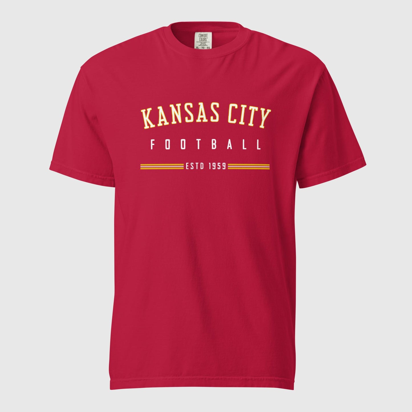 Unisex Kansas City Football Comfort Colors T-shirt