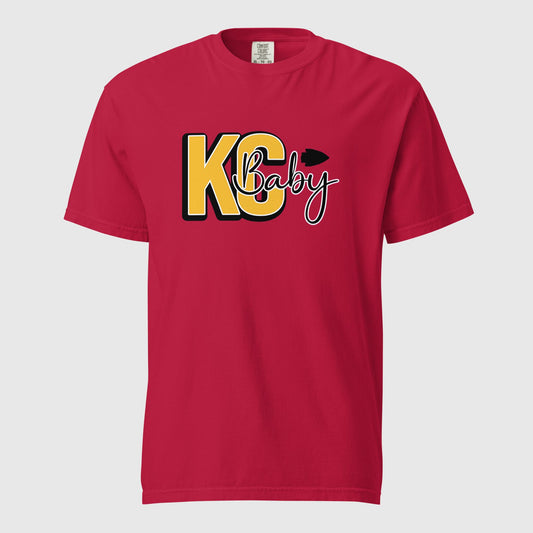 Unisex KC Chiefs "KC Baby" Comfort Colors T-shirt