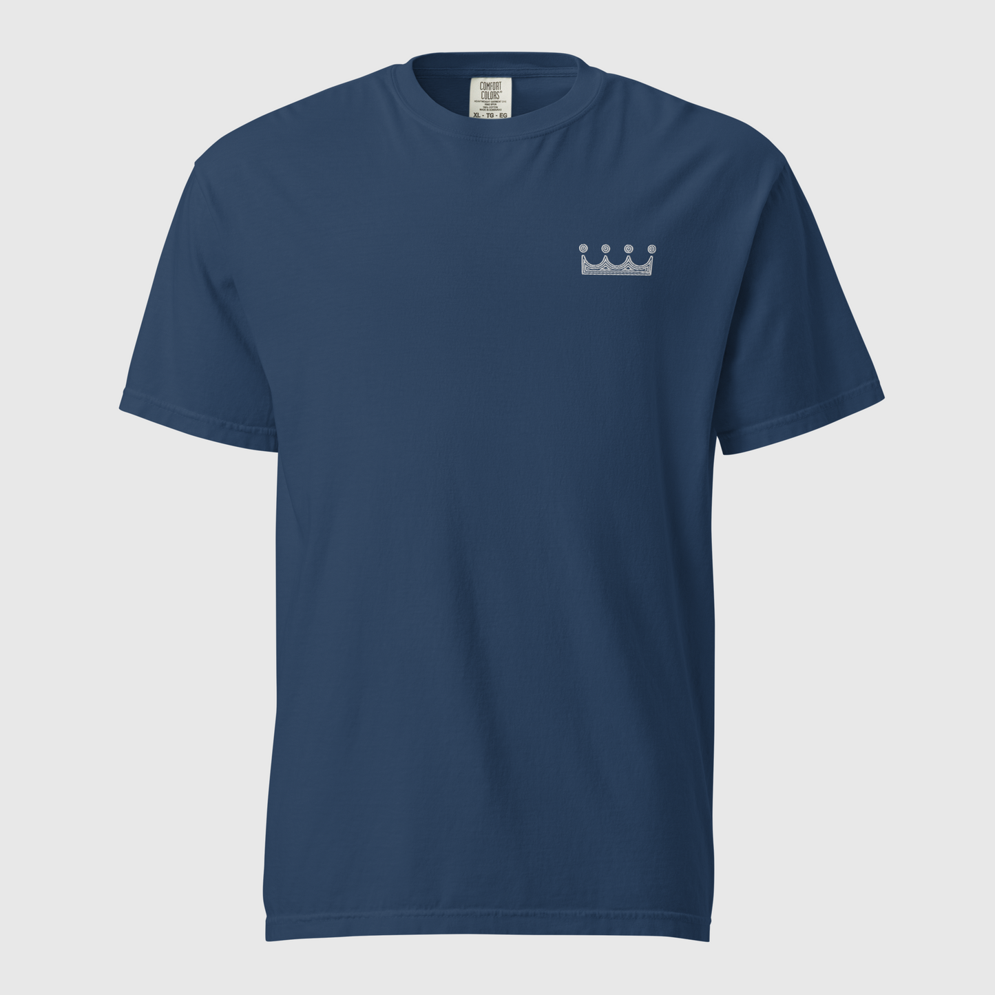 Unisex KC Royals Embroidered Crown Comfort Colors T-shirt