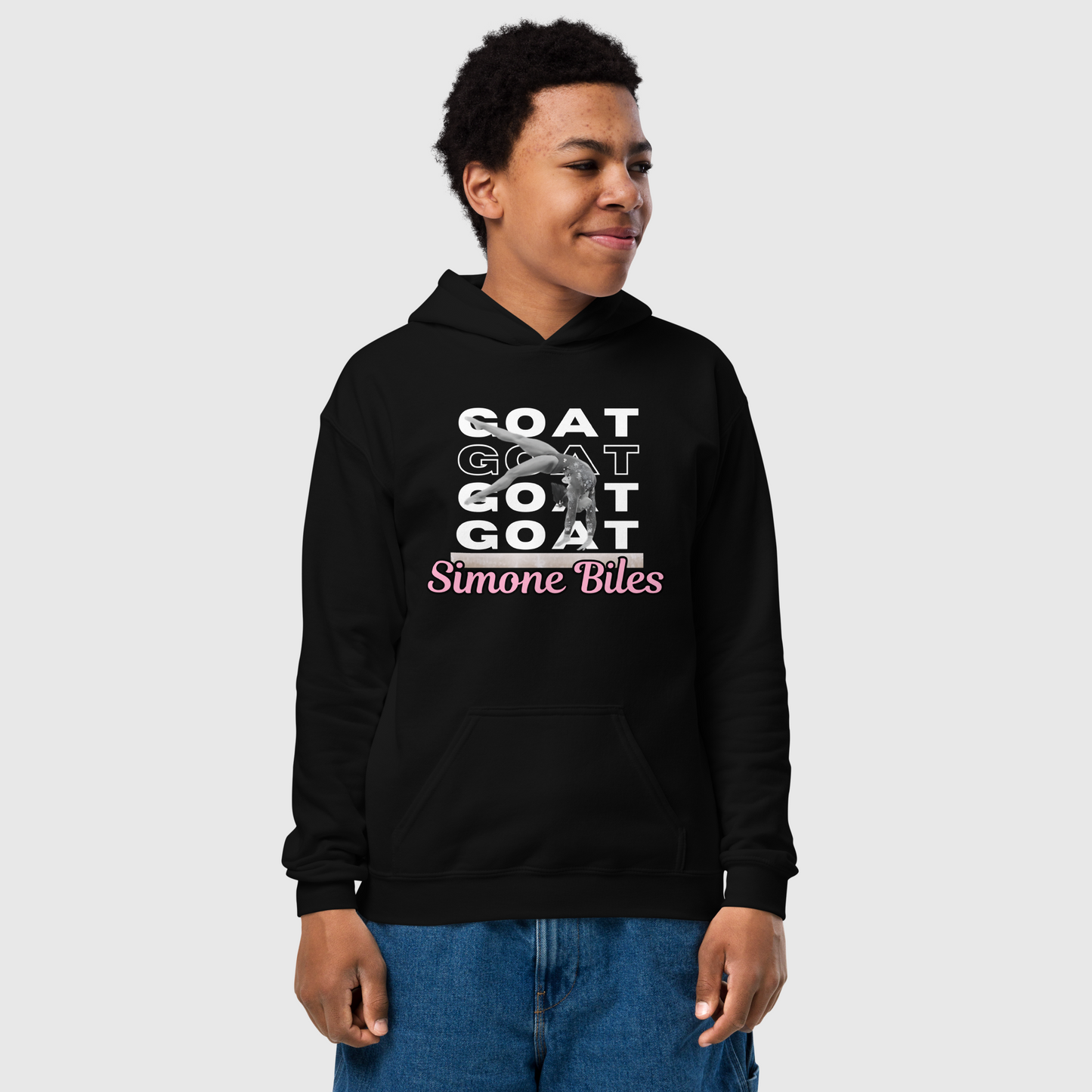 Youth Simone Biles "GOAT" Hoodie